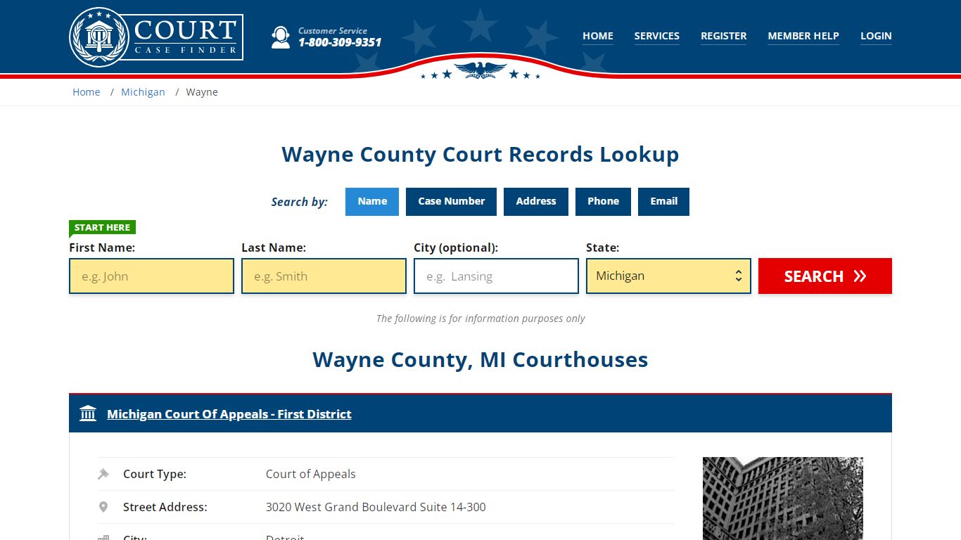 Wayne County Court Records | MI Case Lookup