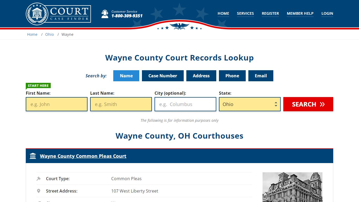 Wayne County Court Records | OH Case Lookup